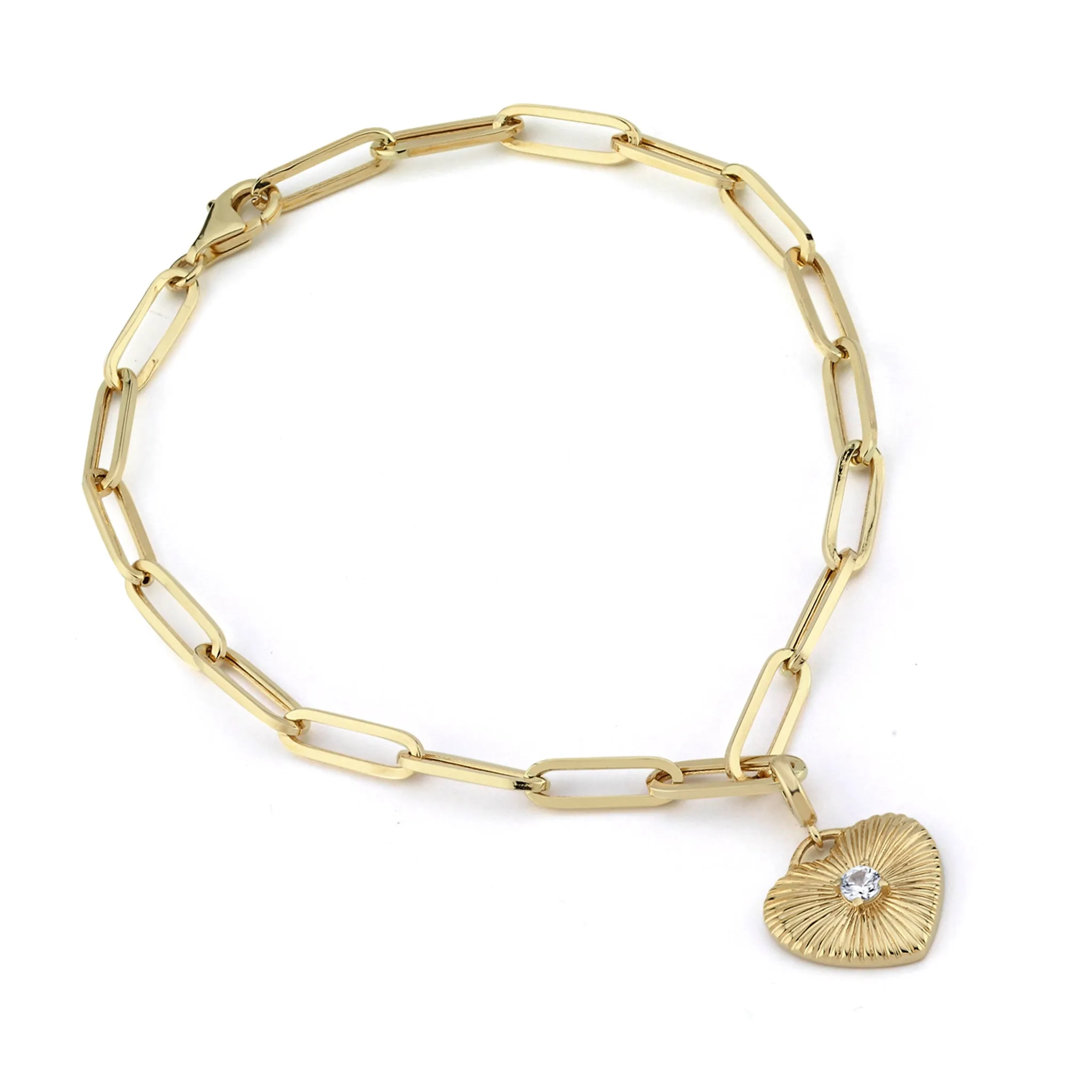 14K Yellow Gold "Rays of Light" Chain