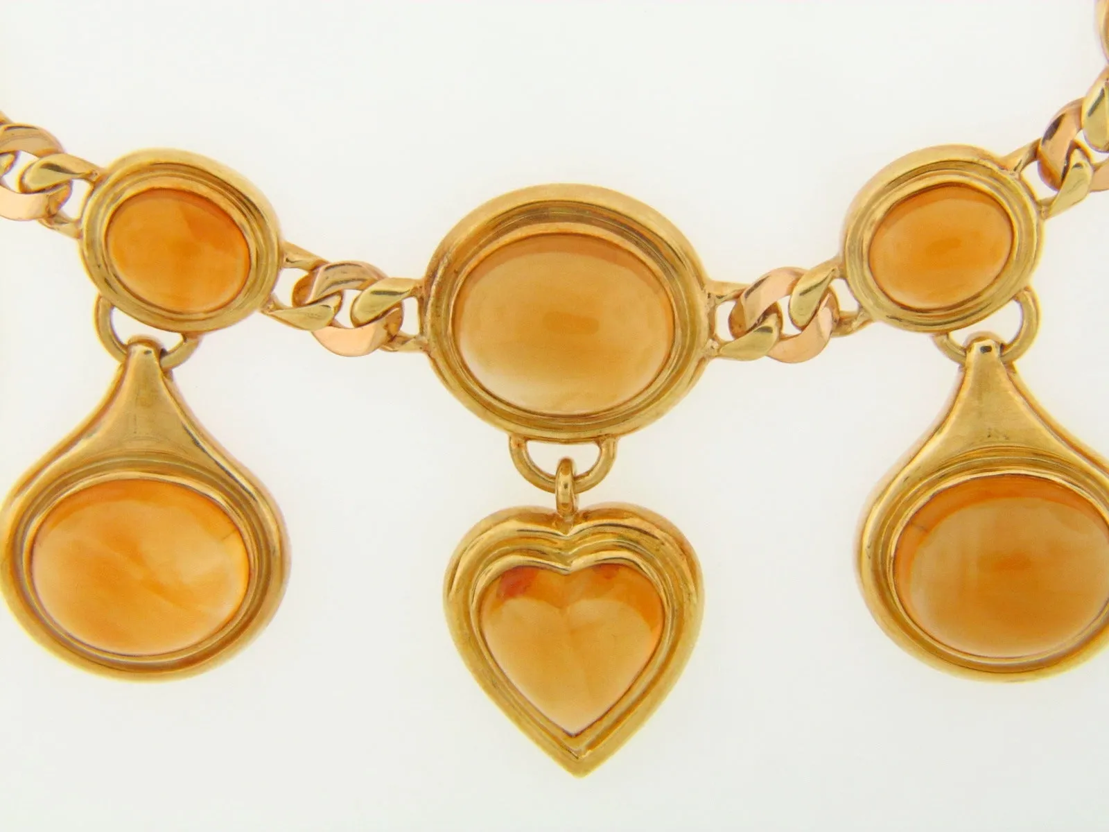 18K YELLOW GOLD CITRINE NECKLACE