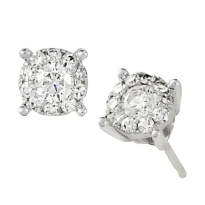 .50CTTW DIA STUD EARRINGS WITH