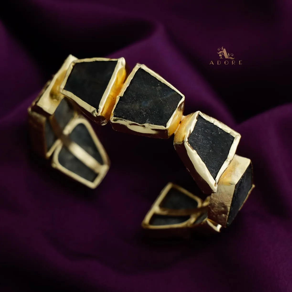 Adjustable Raw Stone Cuffs (Colour Options)