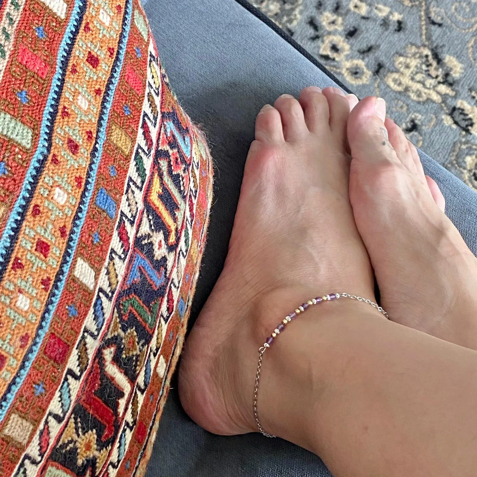 Amethyst Anklet