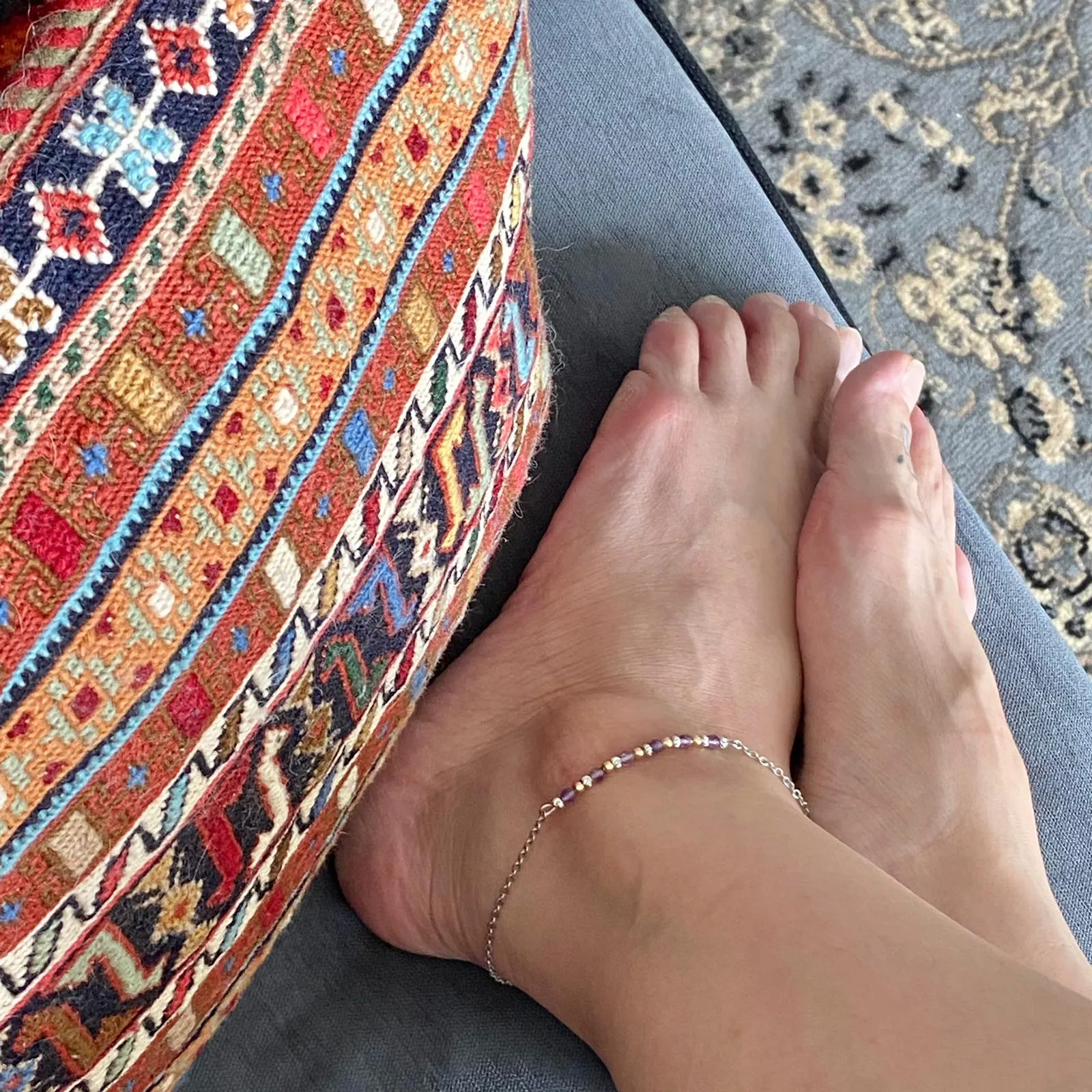 Amethyst Anklet