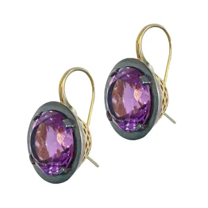 Amethyst Crownwork Earring