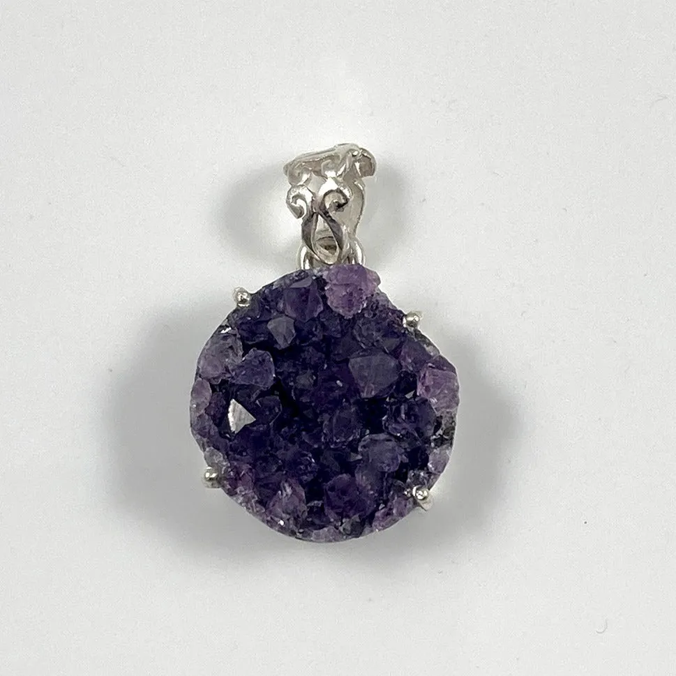 Amethyst Druzy Pendant