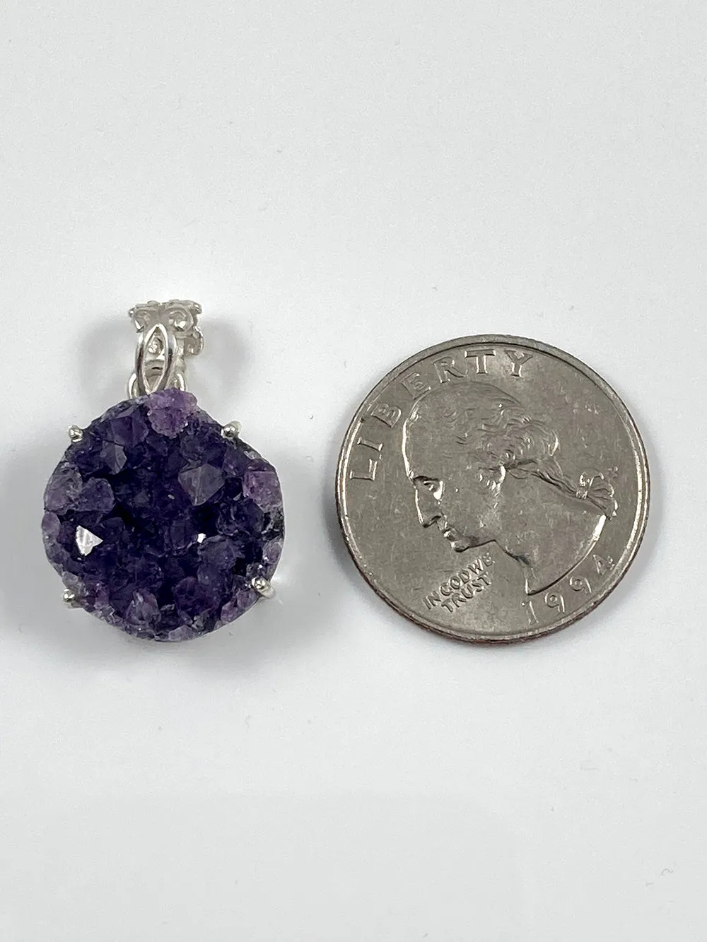Amethyst Druzy Pendant