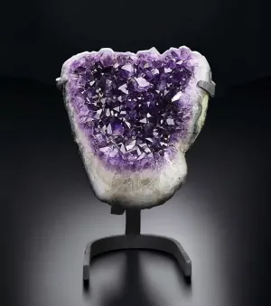 Amethyst from Uruguay with Custom Stand - 14.43 lbs