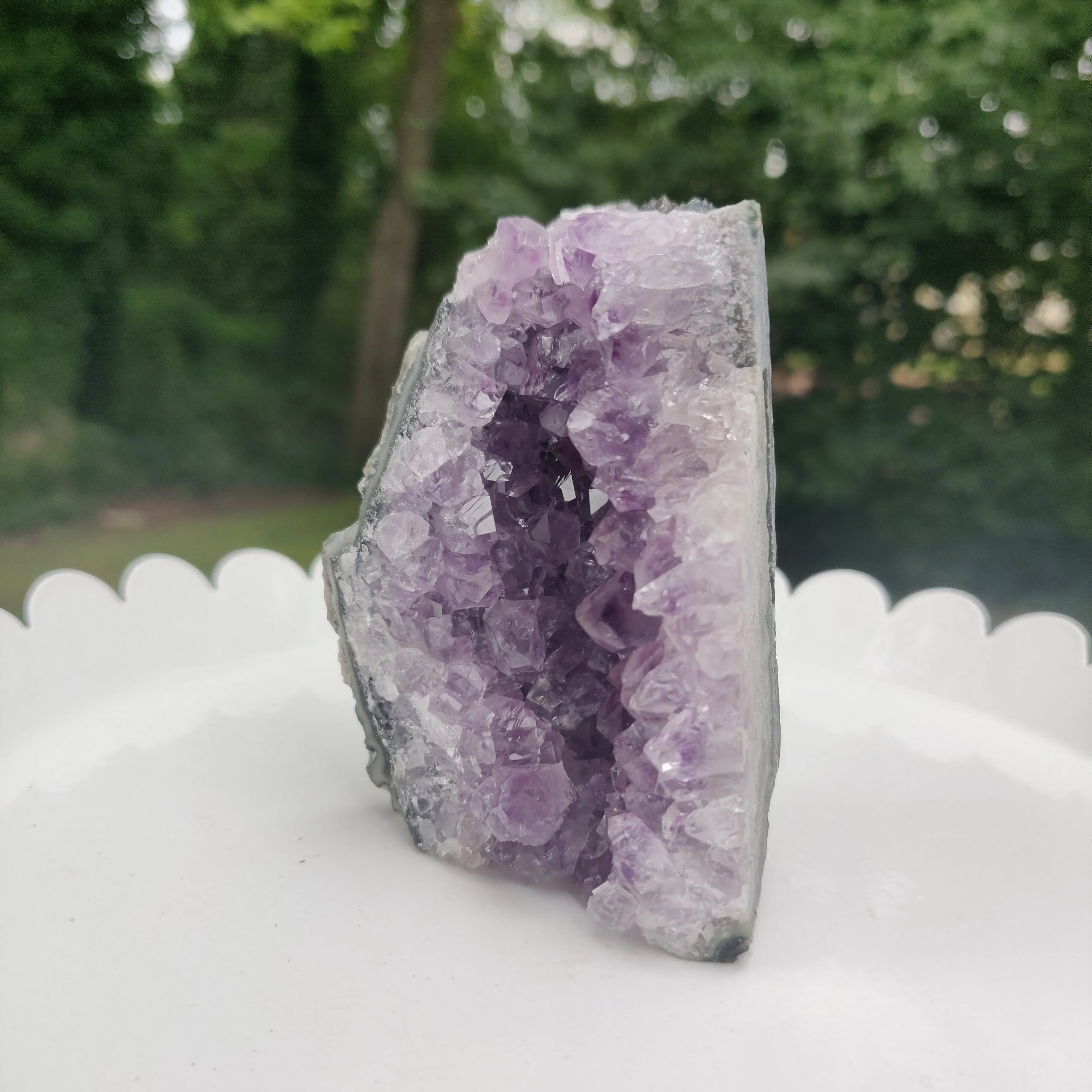 Amethyst Geode Free Form, Cut Base (#20)