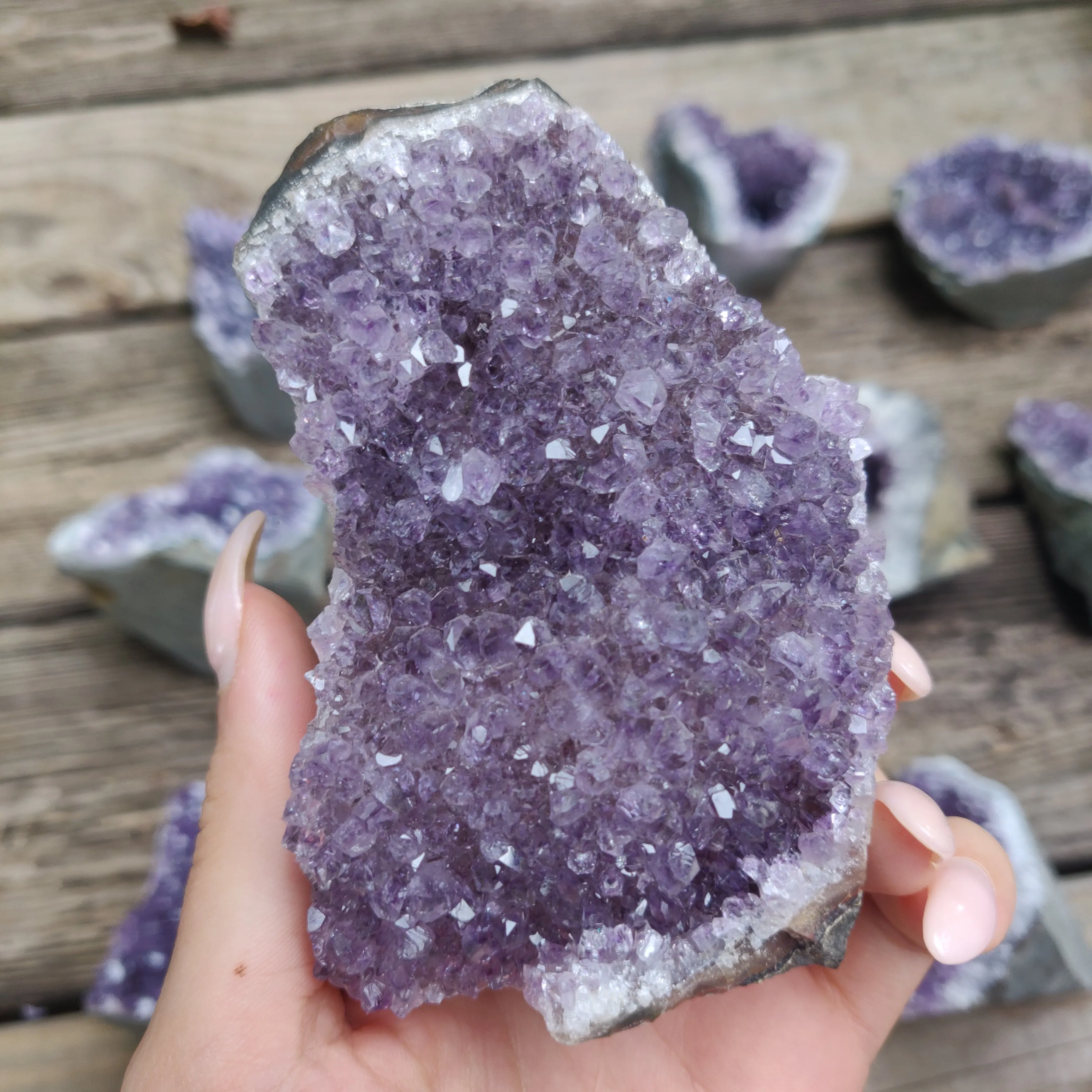 Amethyst Geode Free Form, Cut Base (#22)