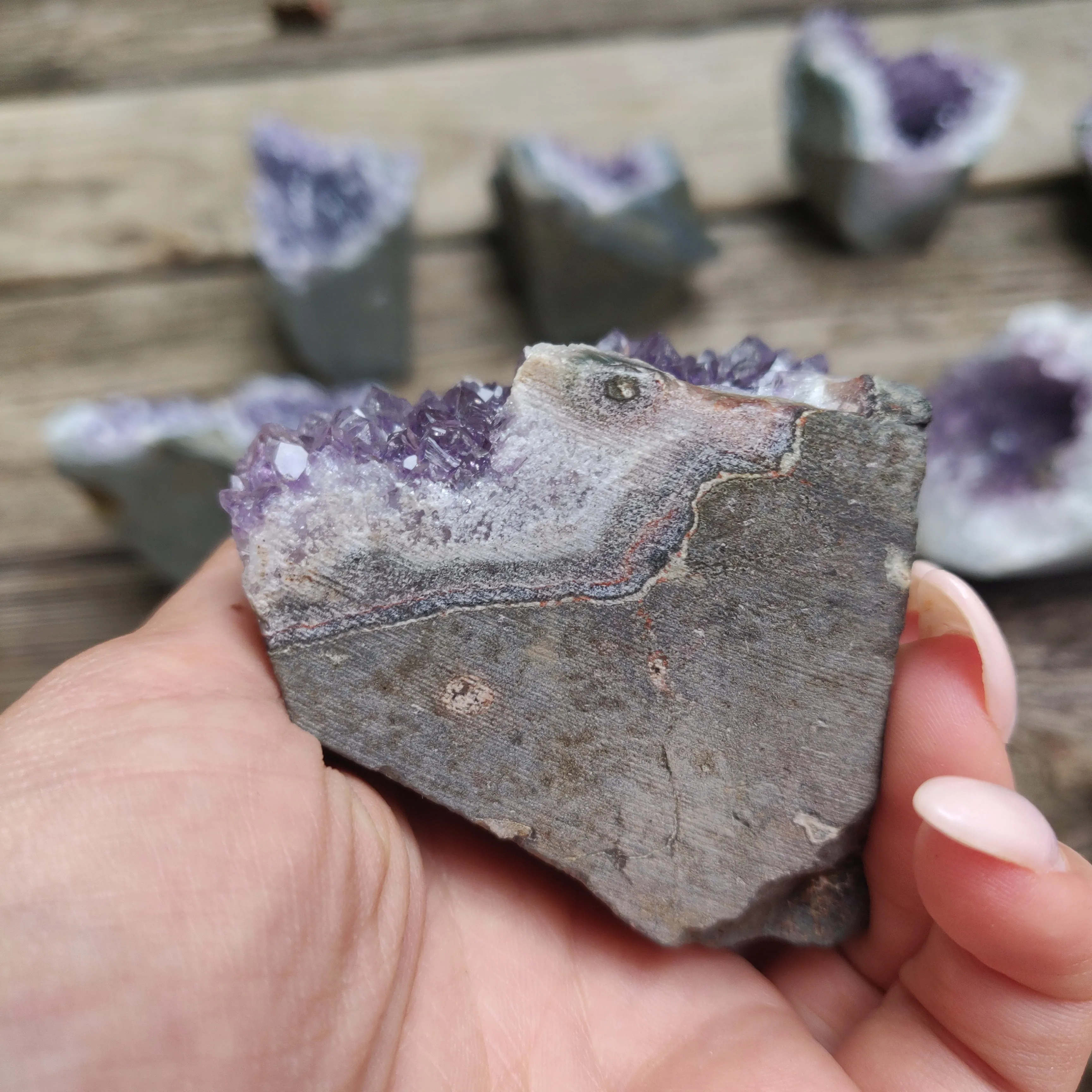 Amethyst Geode Free Form, Cut Base (#22)