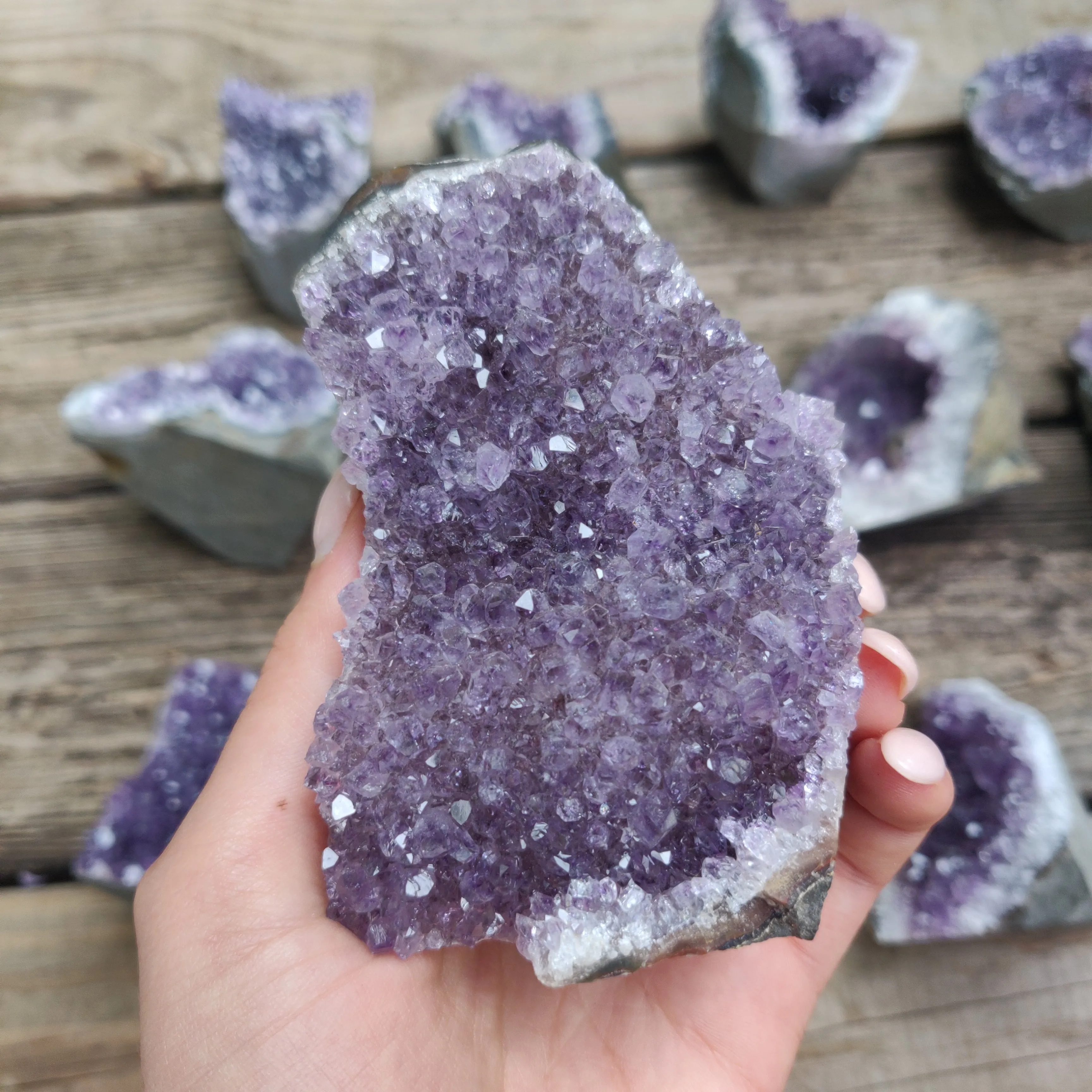 Amethyst Geode Free Form, Cut Base (#22)