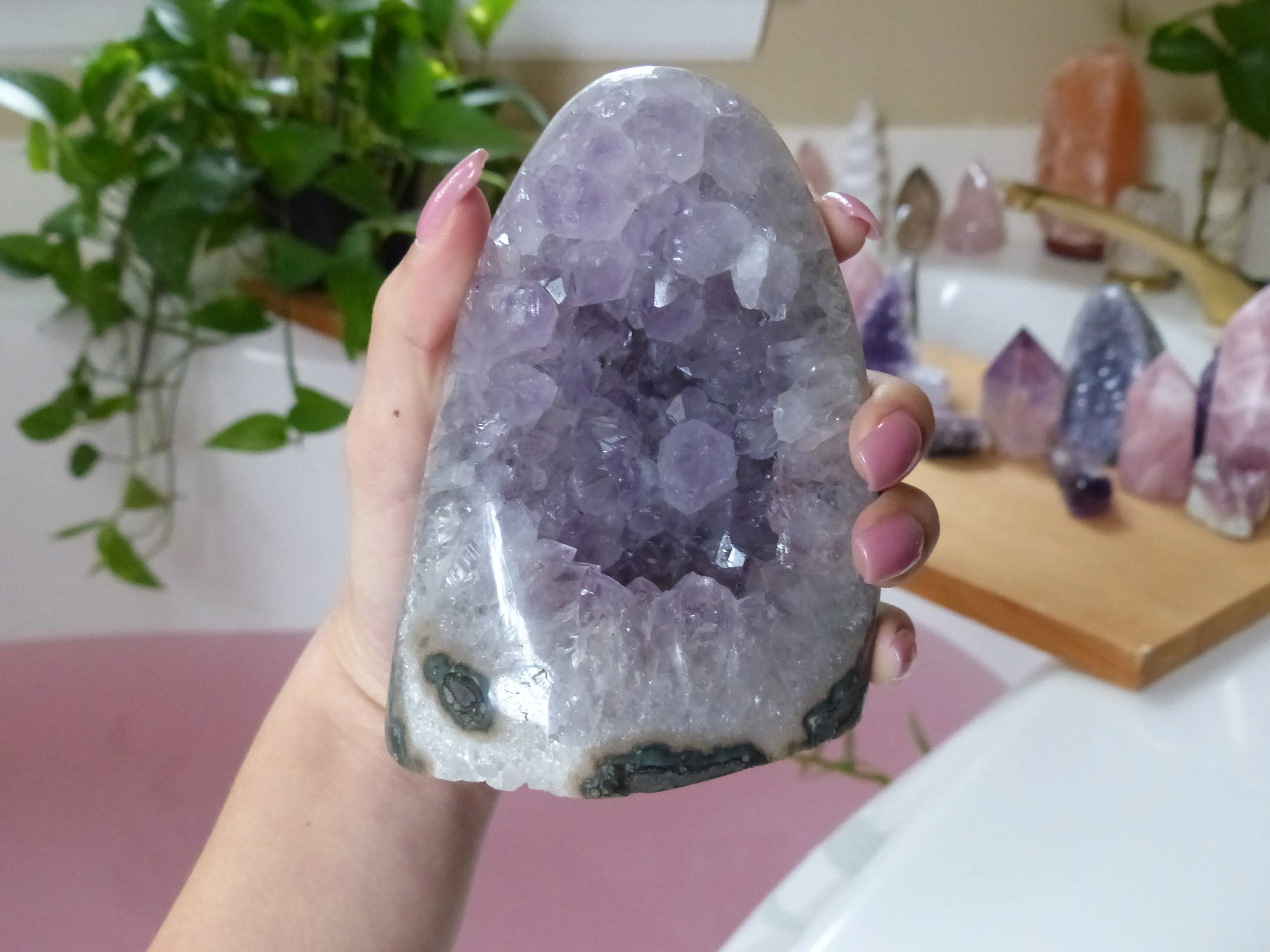 Amethyst Geode Free Form, Polished (#2)