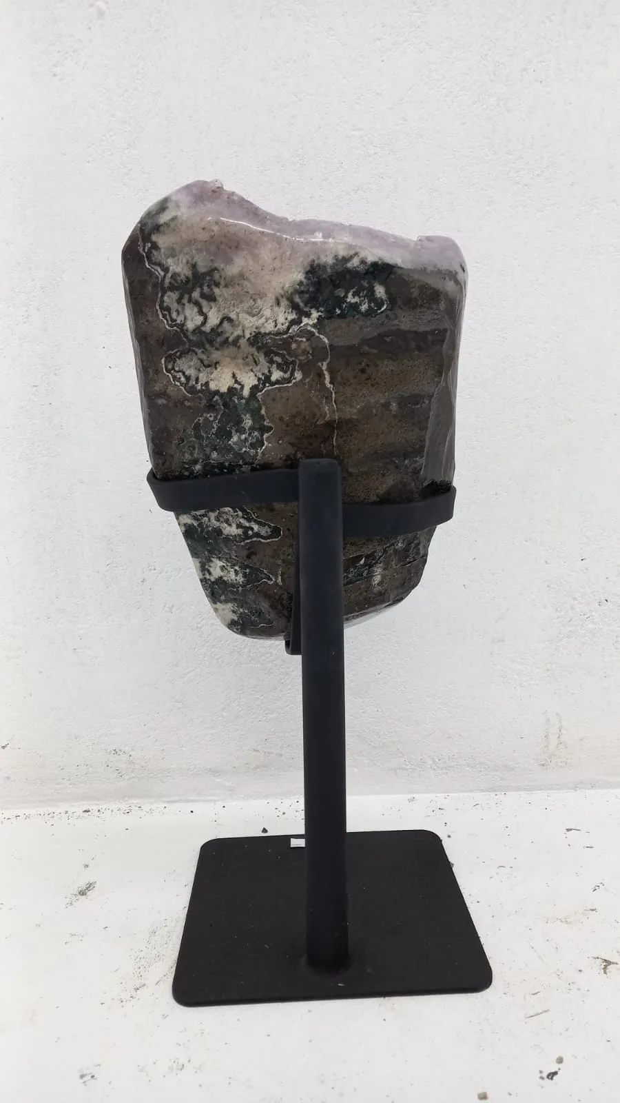 Amethyst Geode from Brazil on Custom Stand- 17" / 11 lbs