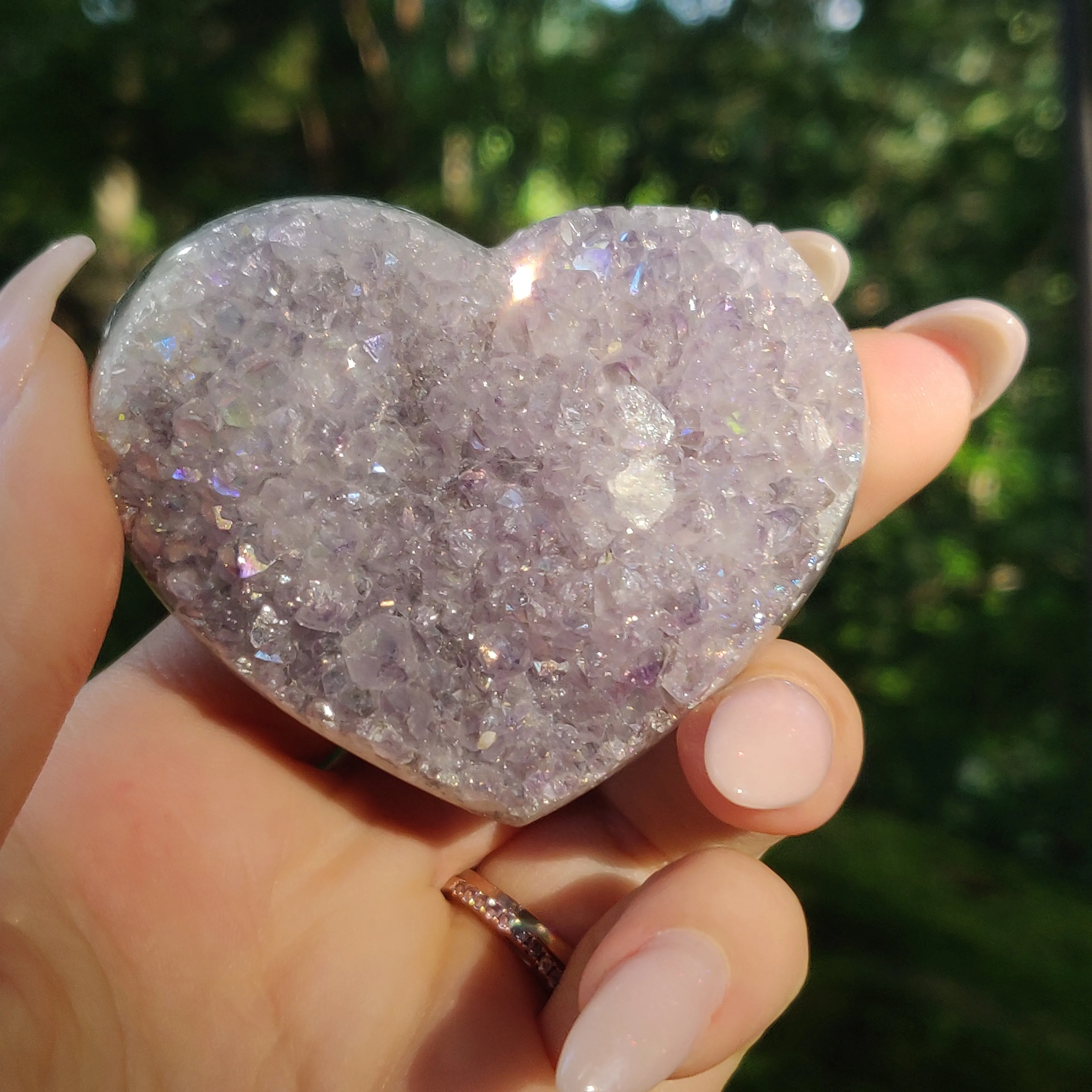 Aura Amethyst Heart (#23)