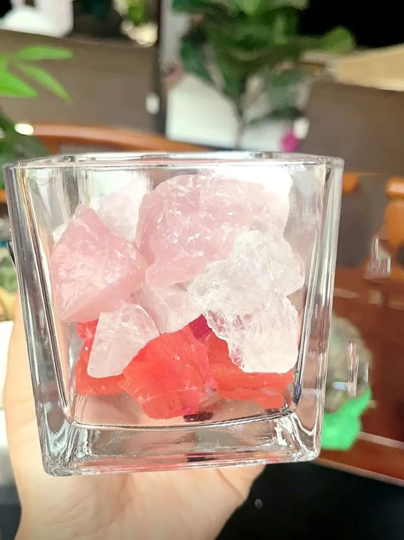 Aura Natural Raw Clear Quartz Crystal Point