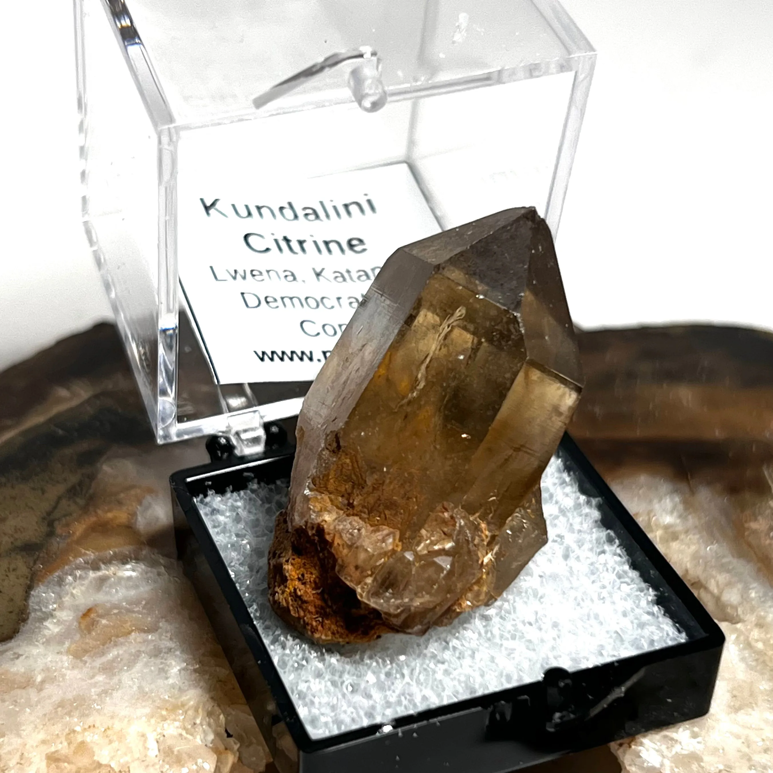 Baby Kundalini Quartz Citrine, Democratic Republic of Congo, Lwena, Congo Citrine