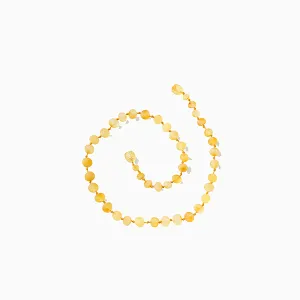 baltic amber necklace, lemon 11" 2-11m