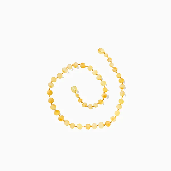 baltic amber necklace, lemon 11" 2-11m