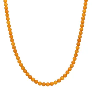 Baltic Amber Necklace Strung Round Bead Necklace