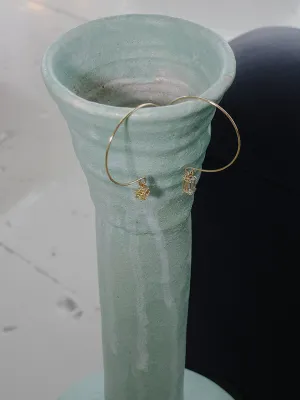 Beatriz Palacios Moon Mismatched Hoops