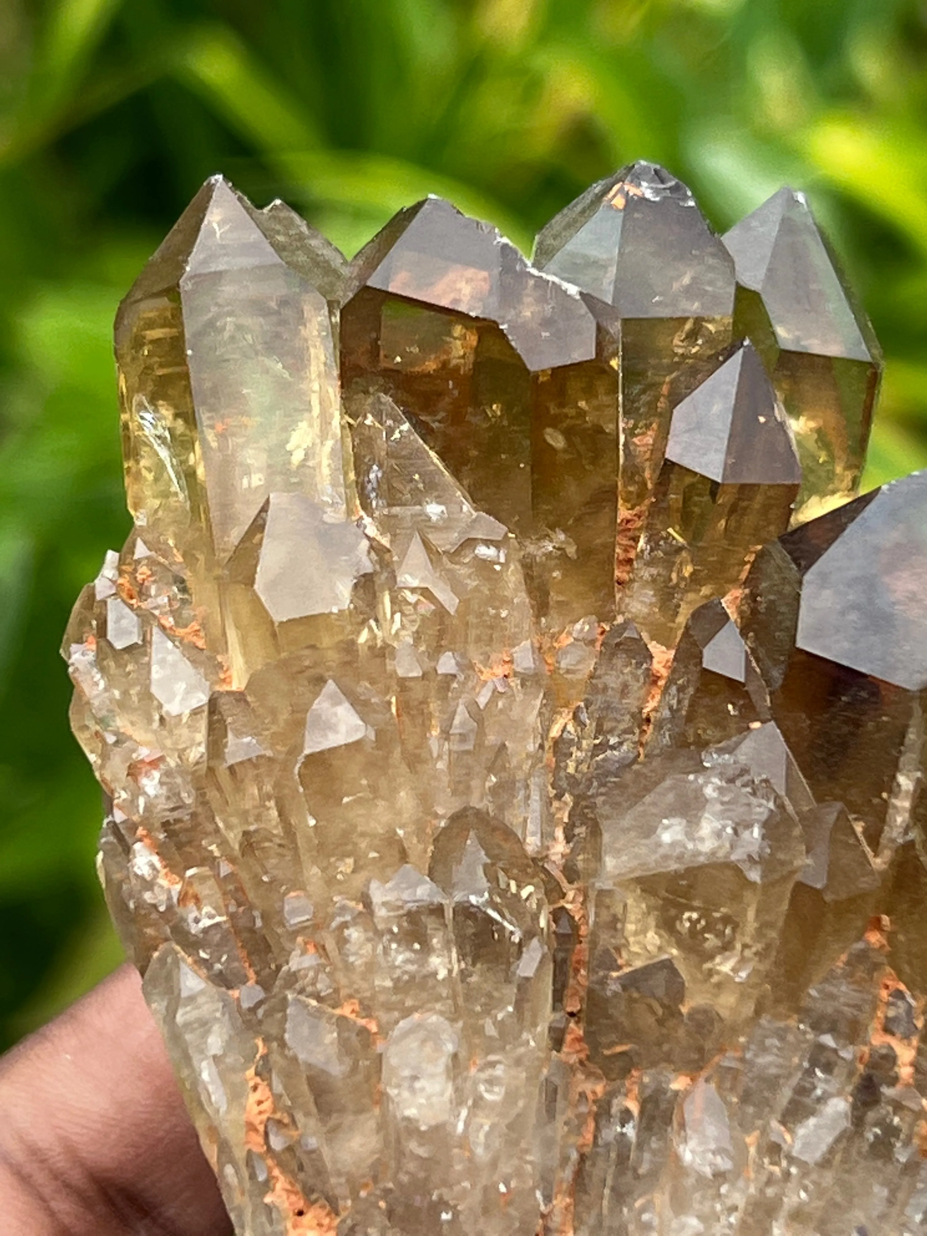 Beautiful Golden Kundalini Quartz Citrine, Democratic Republic of Congo, Lwena, Congo Citrine
