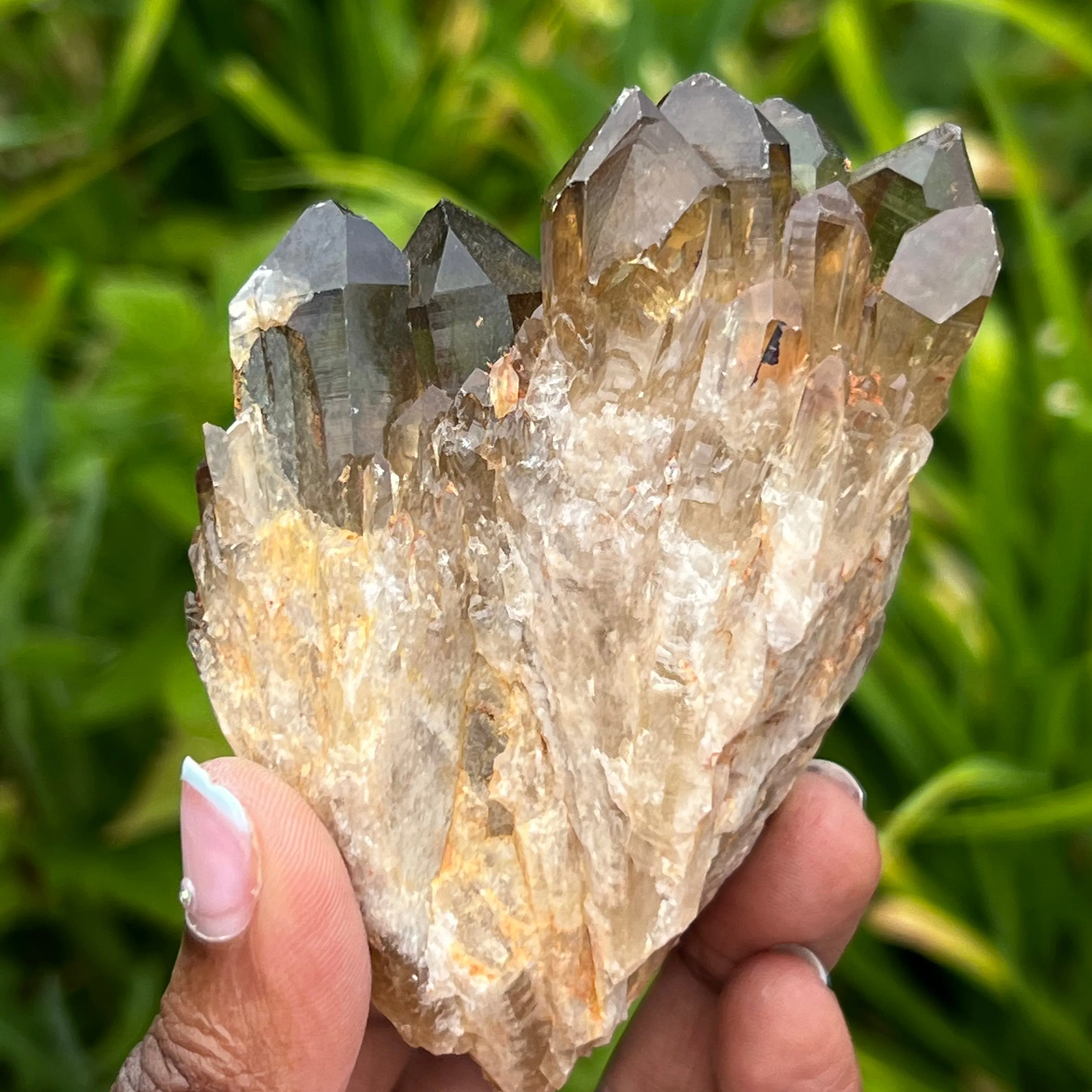 Beautiful Golden Kundalini Quartz Citrine, Democratic Republic of Congo, Lwena, Congo Citrine