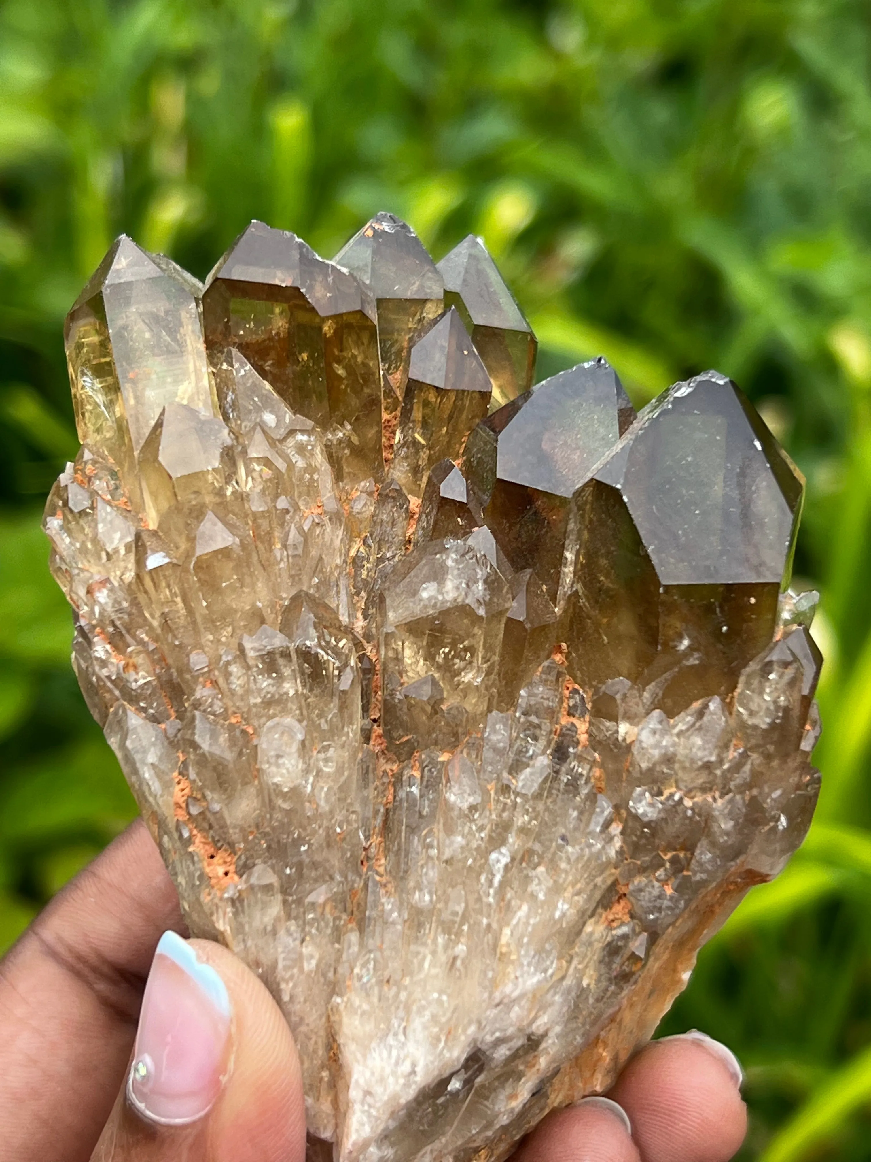 Beautiful Golden Kundalini Quartz Citrine, Democratic Republic of Congo, Lwena, Congo Citrine