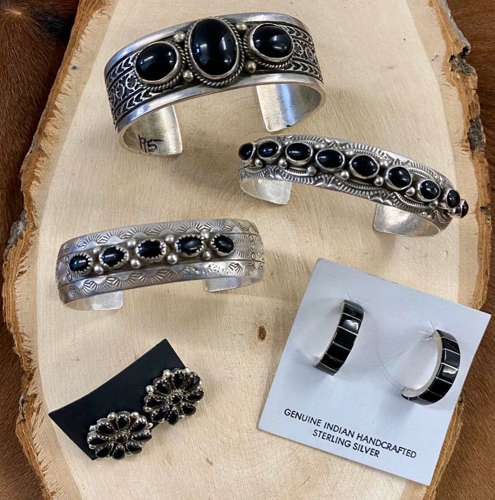 Black Onyx Cuff Bracelet