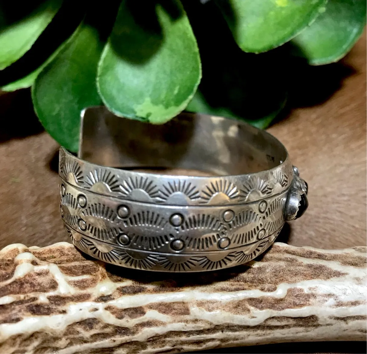 Black Onyx Cuff Bracelet