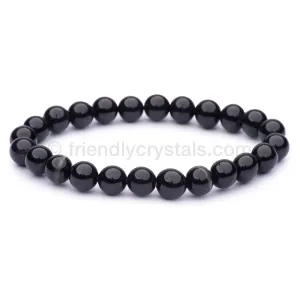 Black Tourmaline & Onyx Power Bracelet (12 mm)