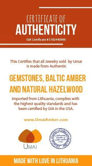Boost Your Kid's Immune System with Amber   Blue Big Kids Necklace - Natural Relief for Sinus Issues, Headaches, and More!