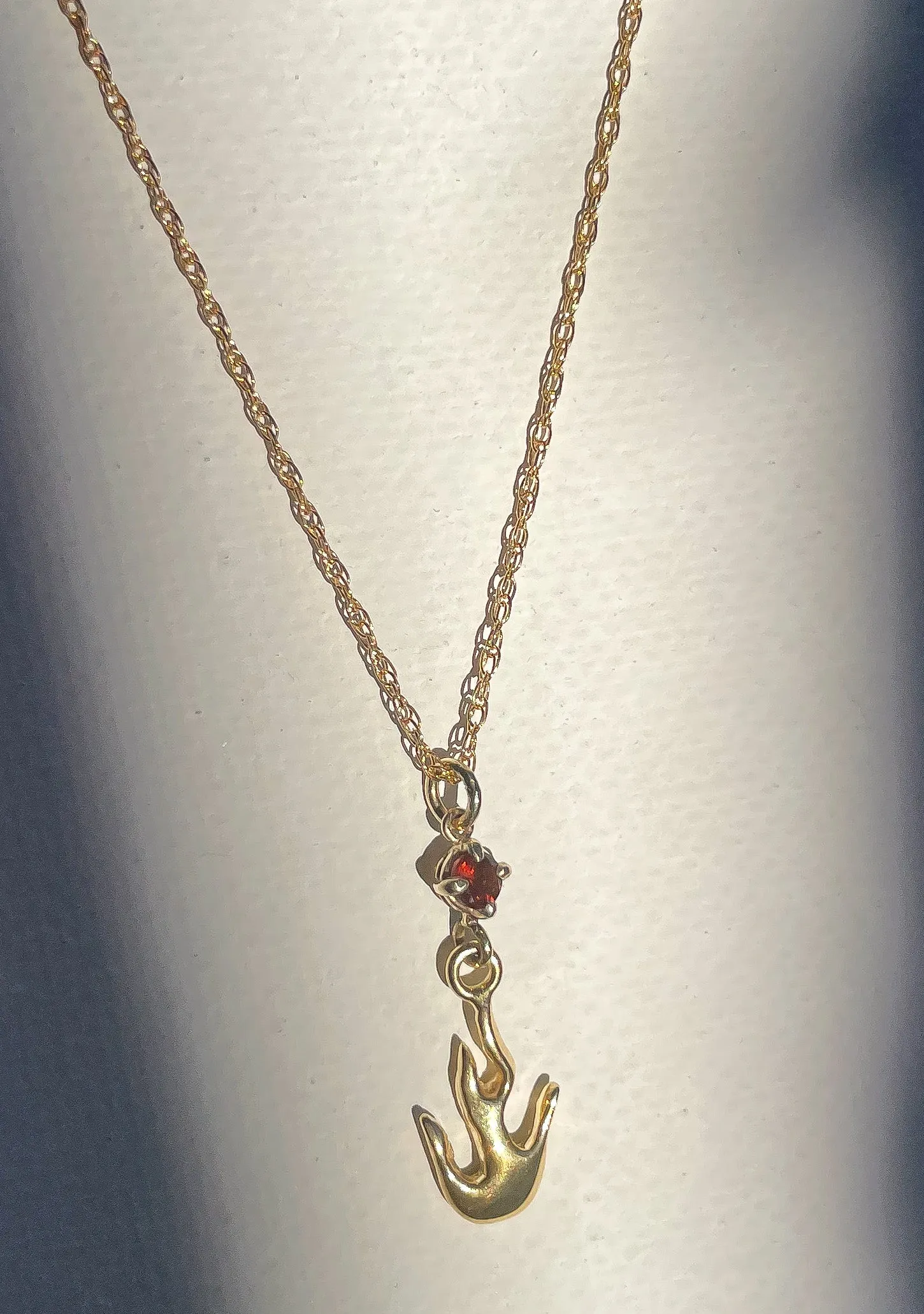 Citrine Flame Necklace
