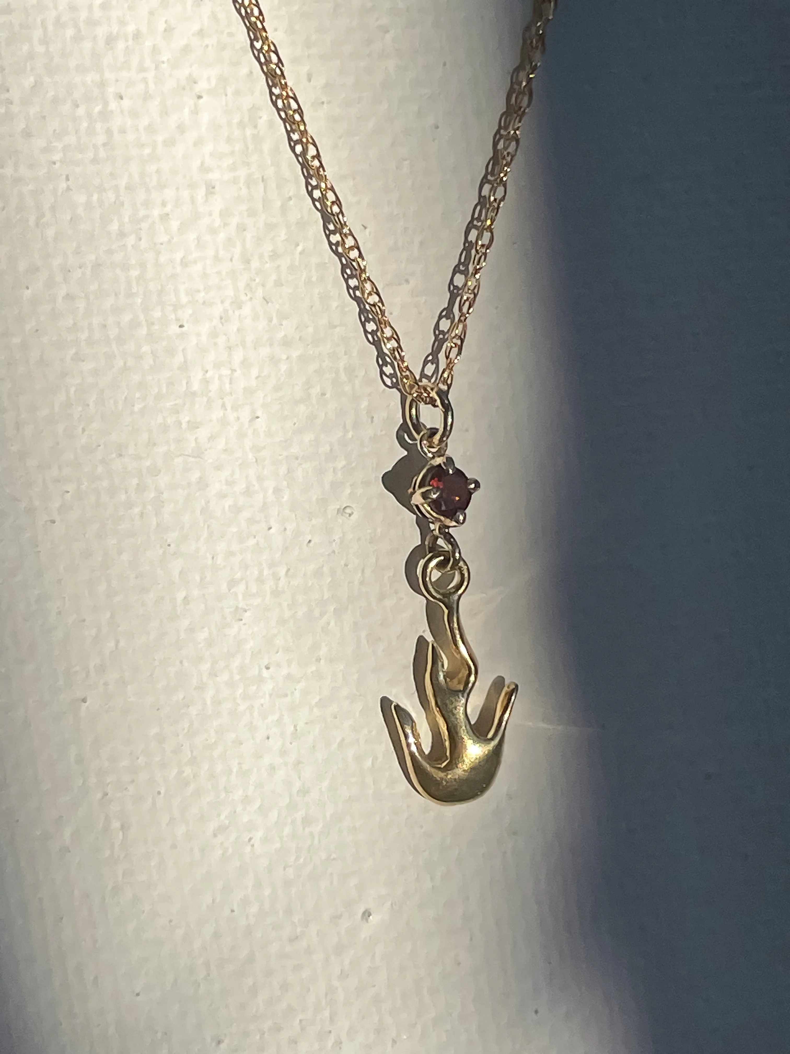Citrine Flame Necklace