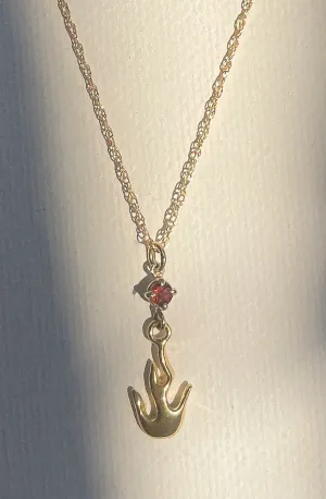 Citrine Flame Necklace