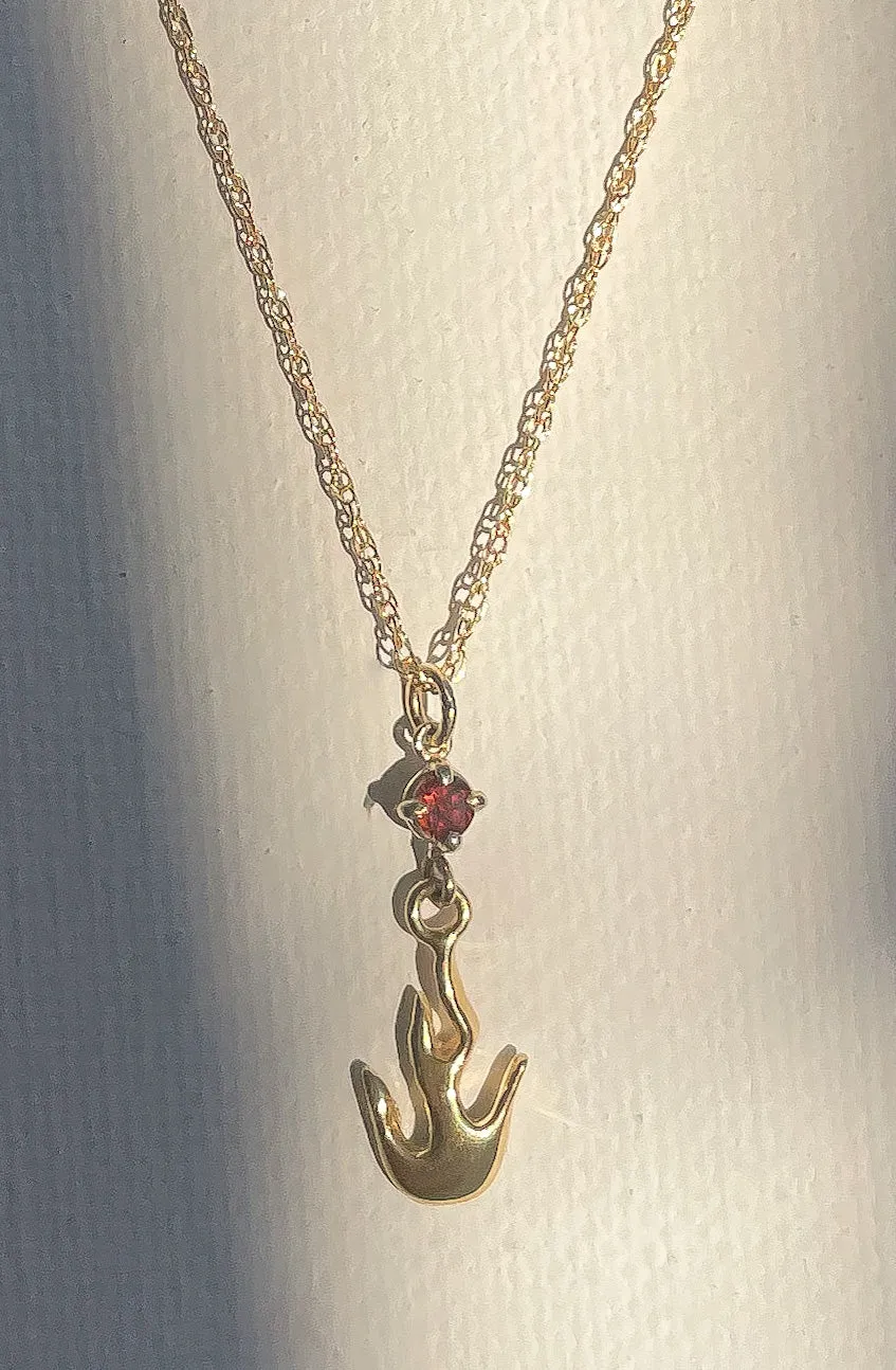 Citrine Flame Necklace