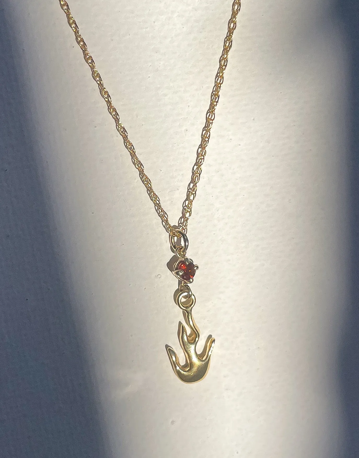 Citrine Flame Necklace