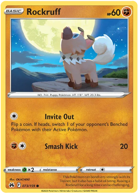 [Collector Troves] Pokemon Sword & Shield Crown Zenith Rockruff Card