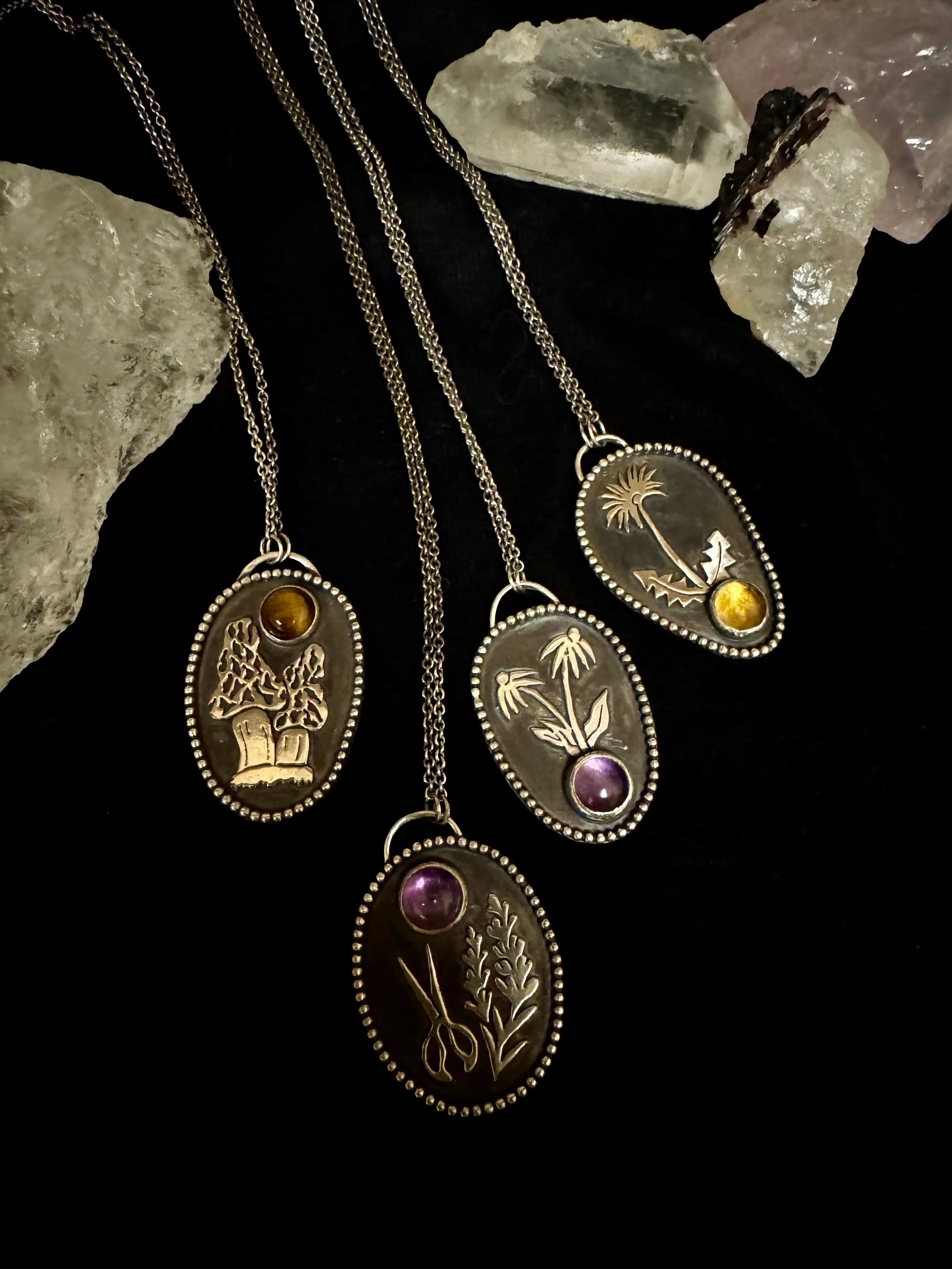 Dandelion Pendant Necklace