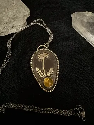 Dandelion Pendant Necklace