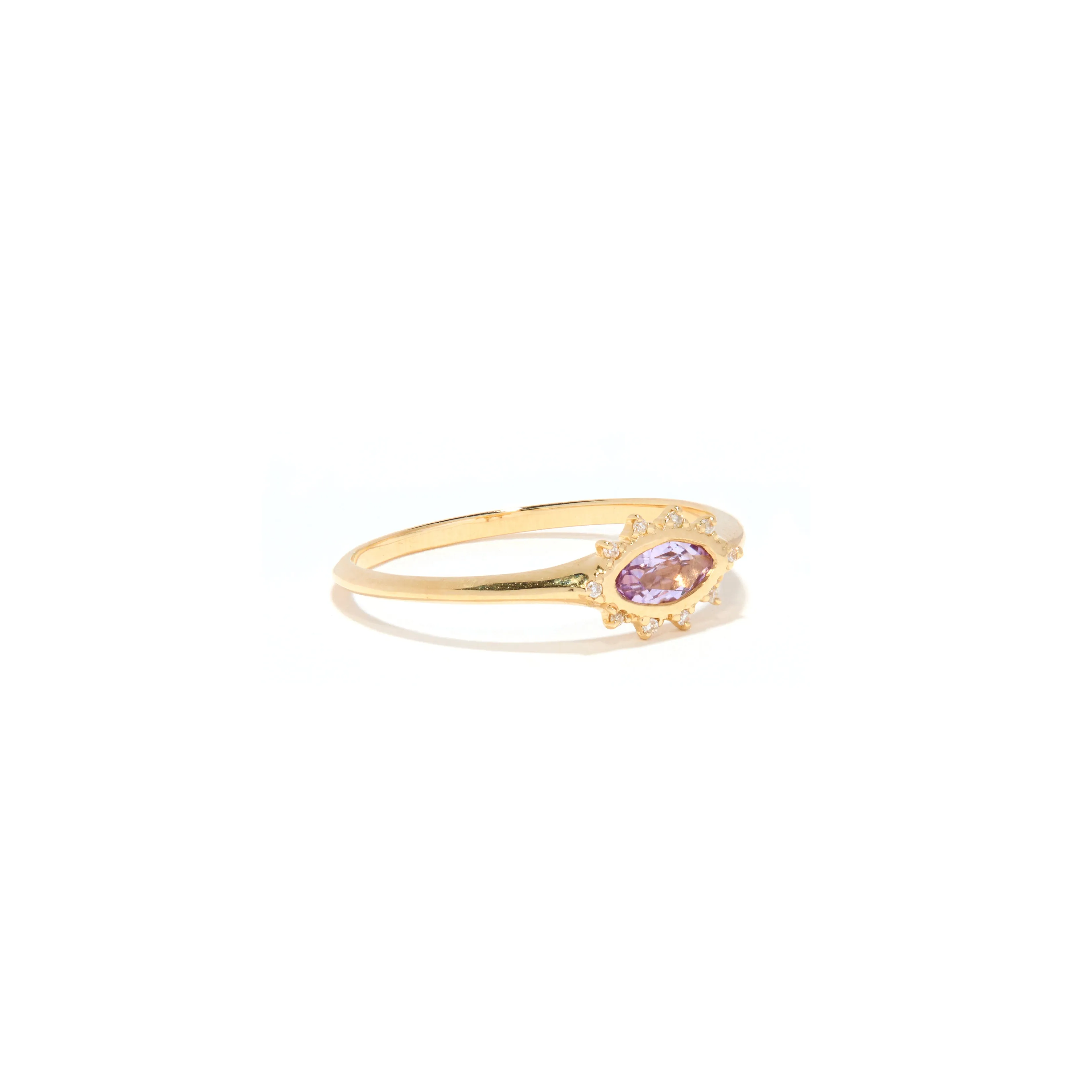 Dazzling Eye Ring In Amethyst