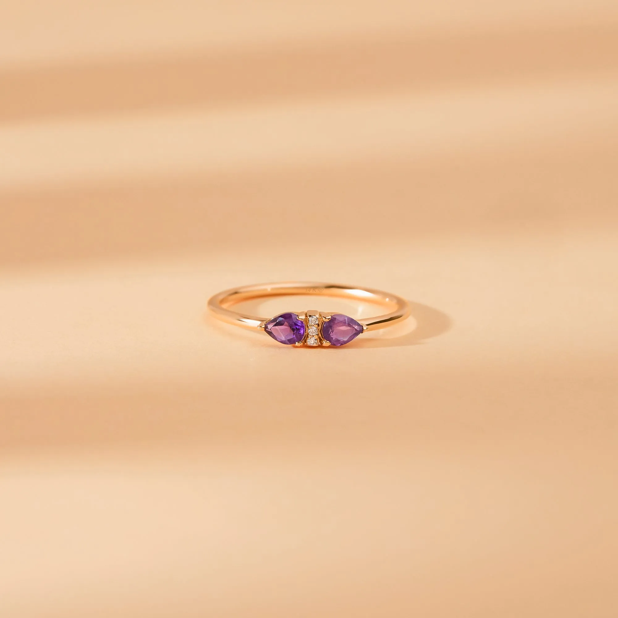 Diamond and Amethyst Art Deco Ring, Miranda