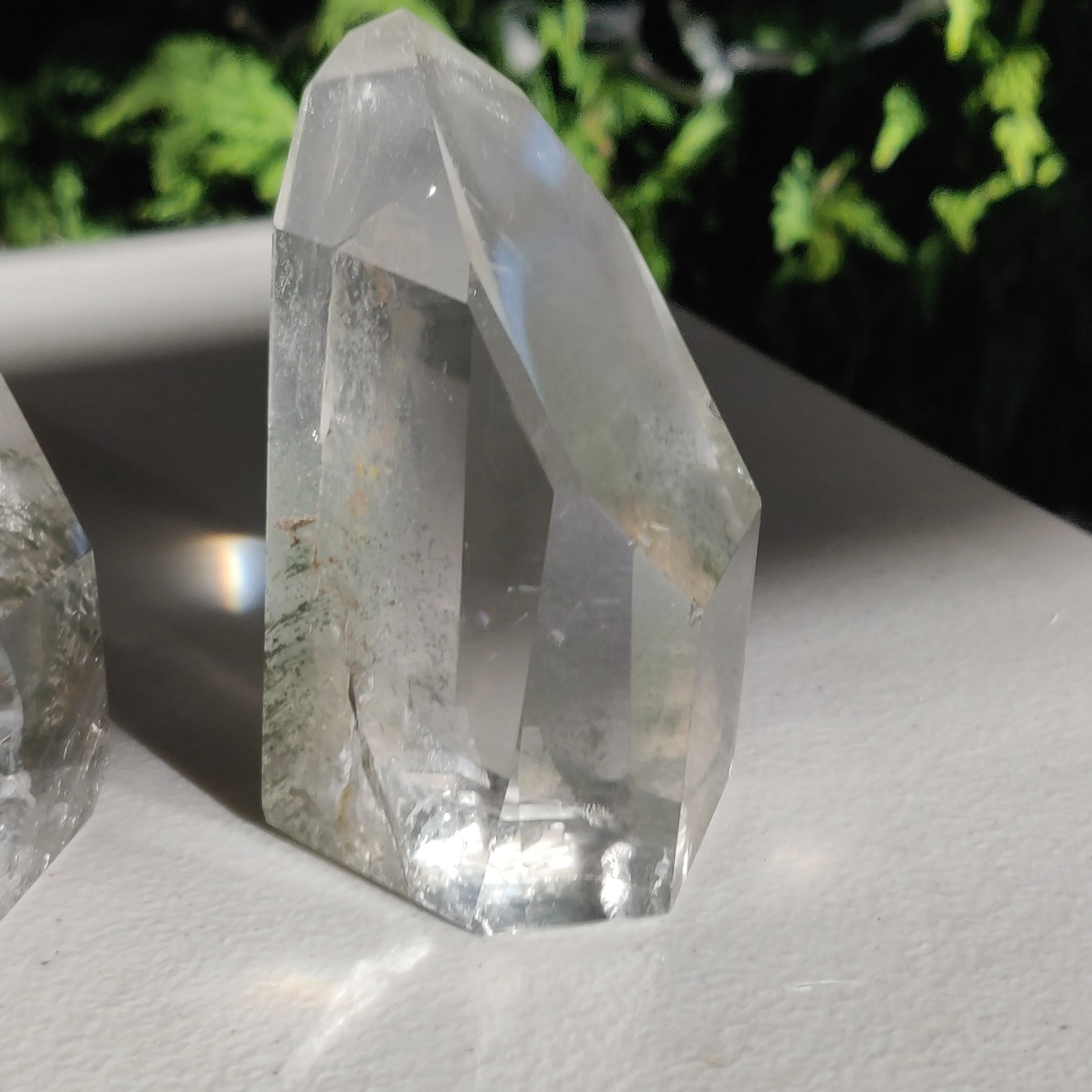 Garden Quartz Point, Lodolite Point (#5)