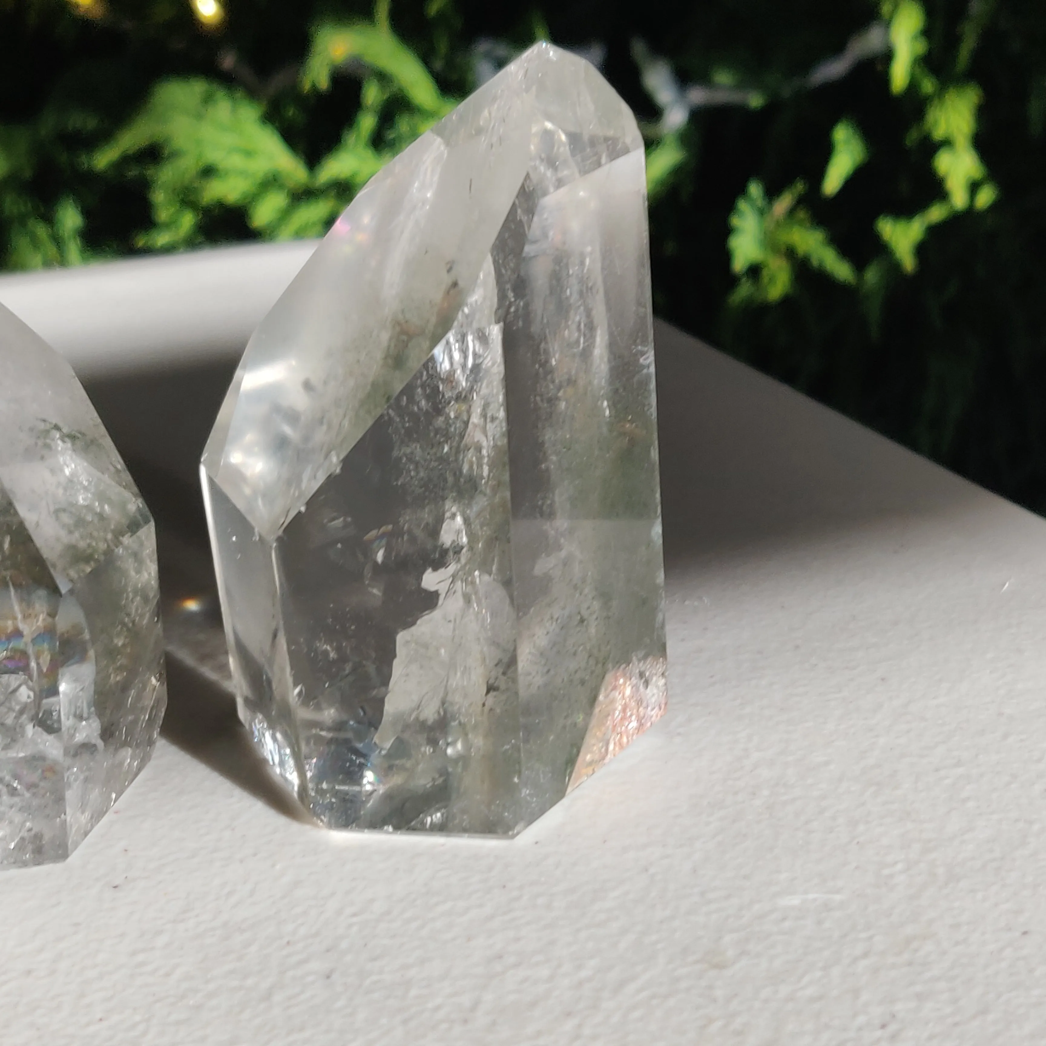 Garden Quartz Point, Lodolite Point (#5)