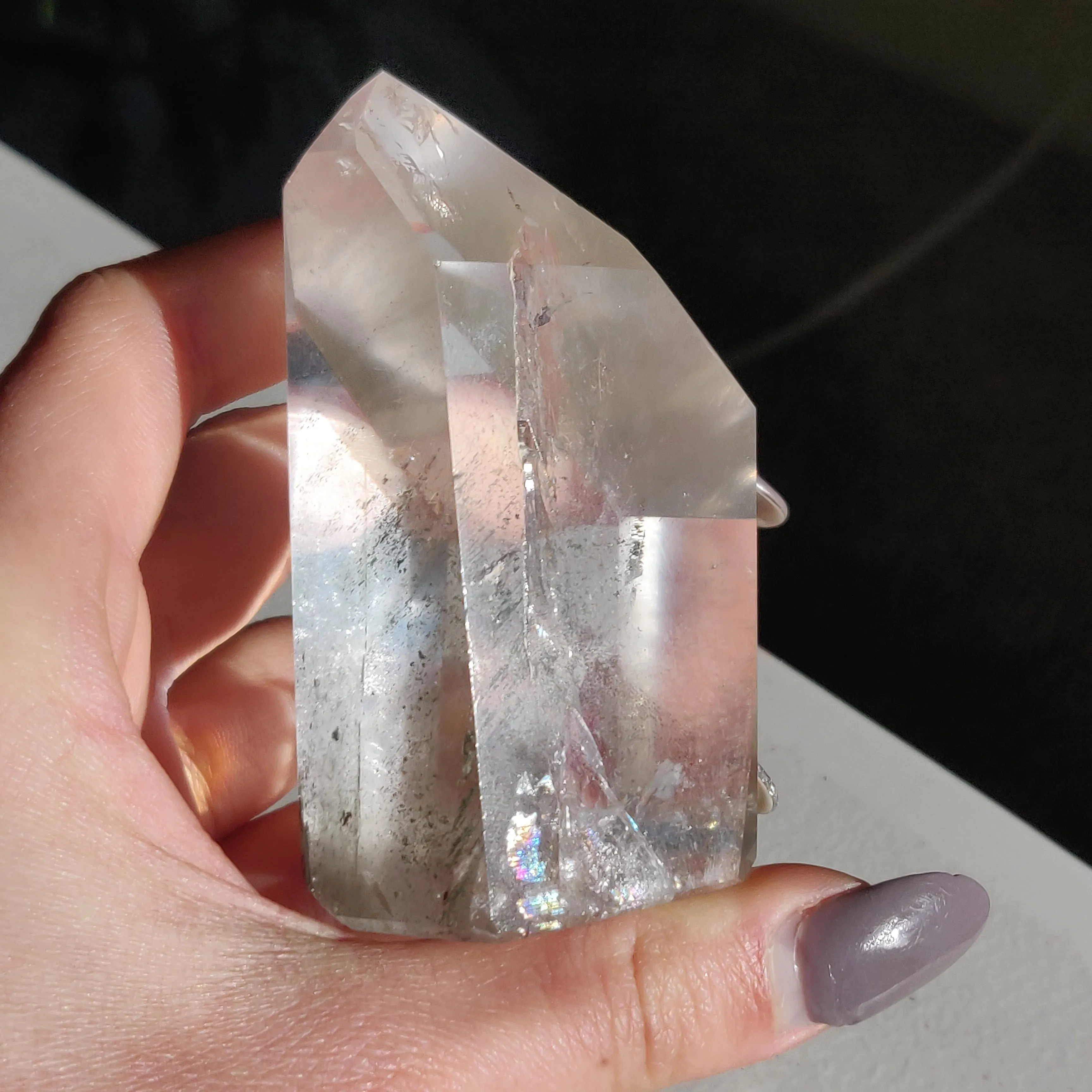 Garden Quartz Point, Lodolite Point (#5)