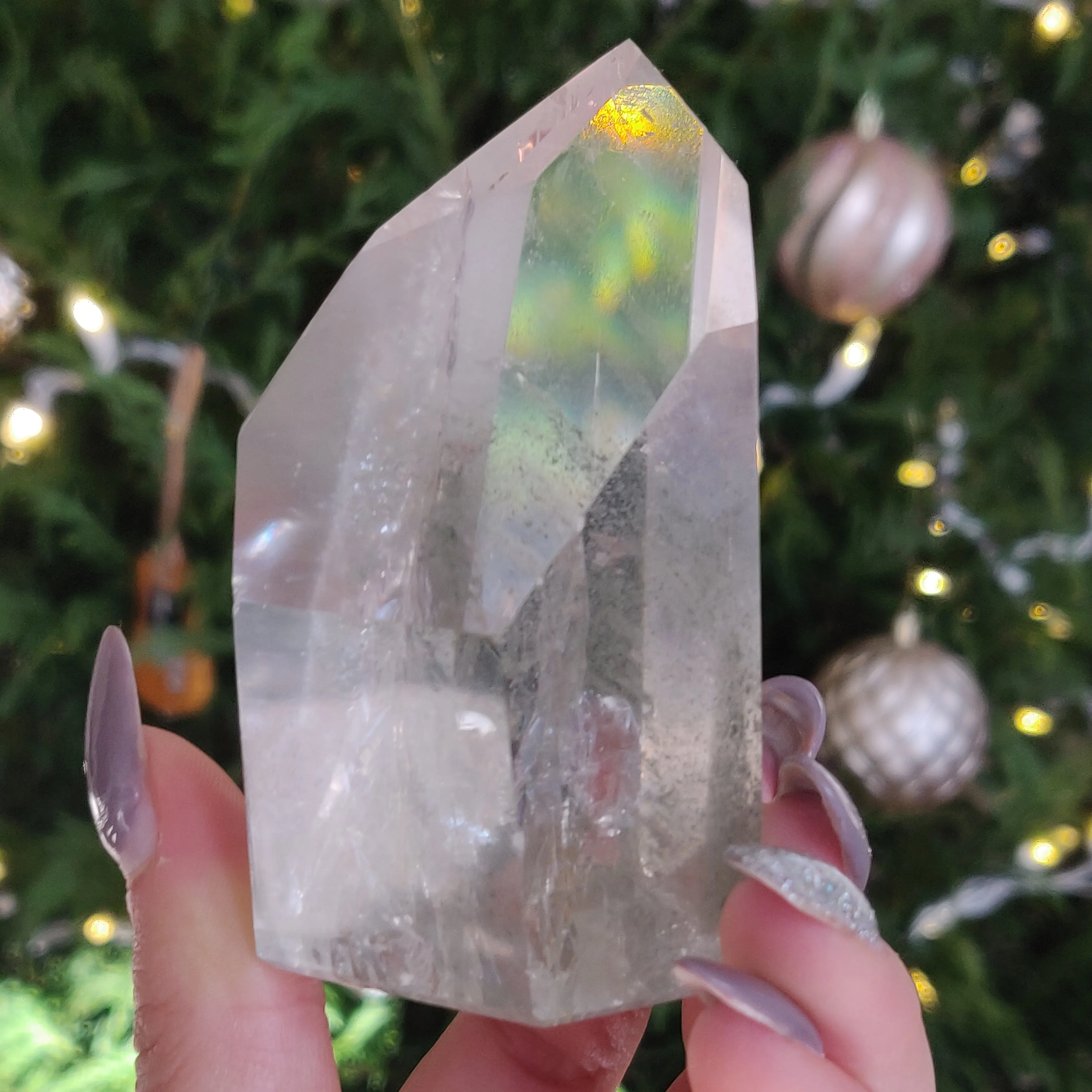 Garden Quartz Point, Lodolite Point (#5)
