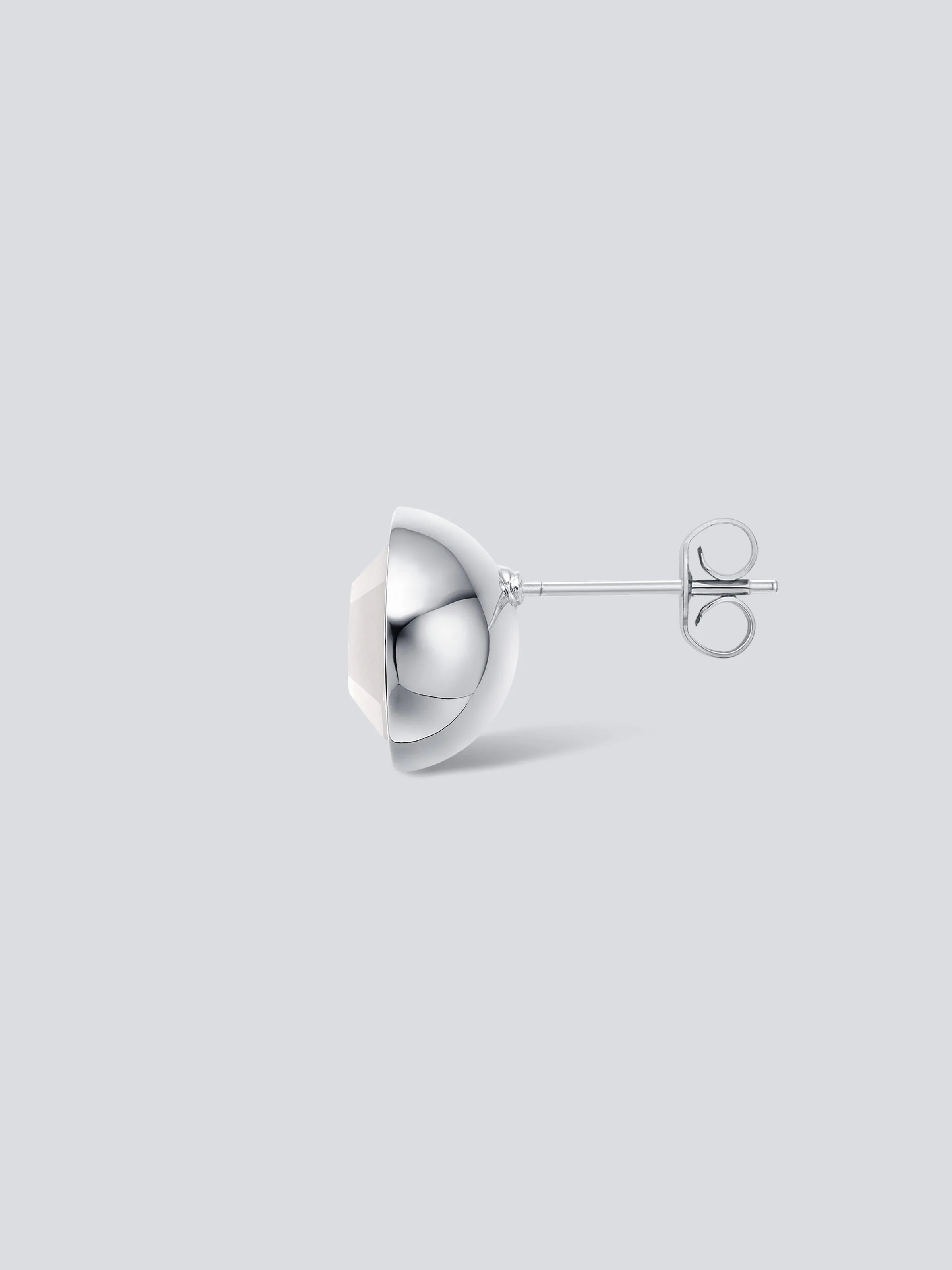 Gem Sphere Stud Earring with mop (S)