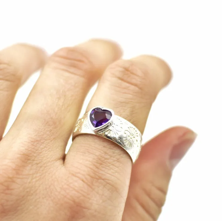 Gemstone Pattern Ring Ai162