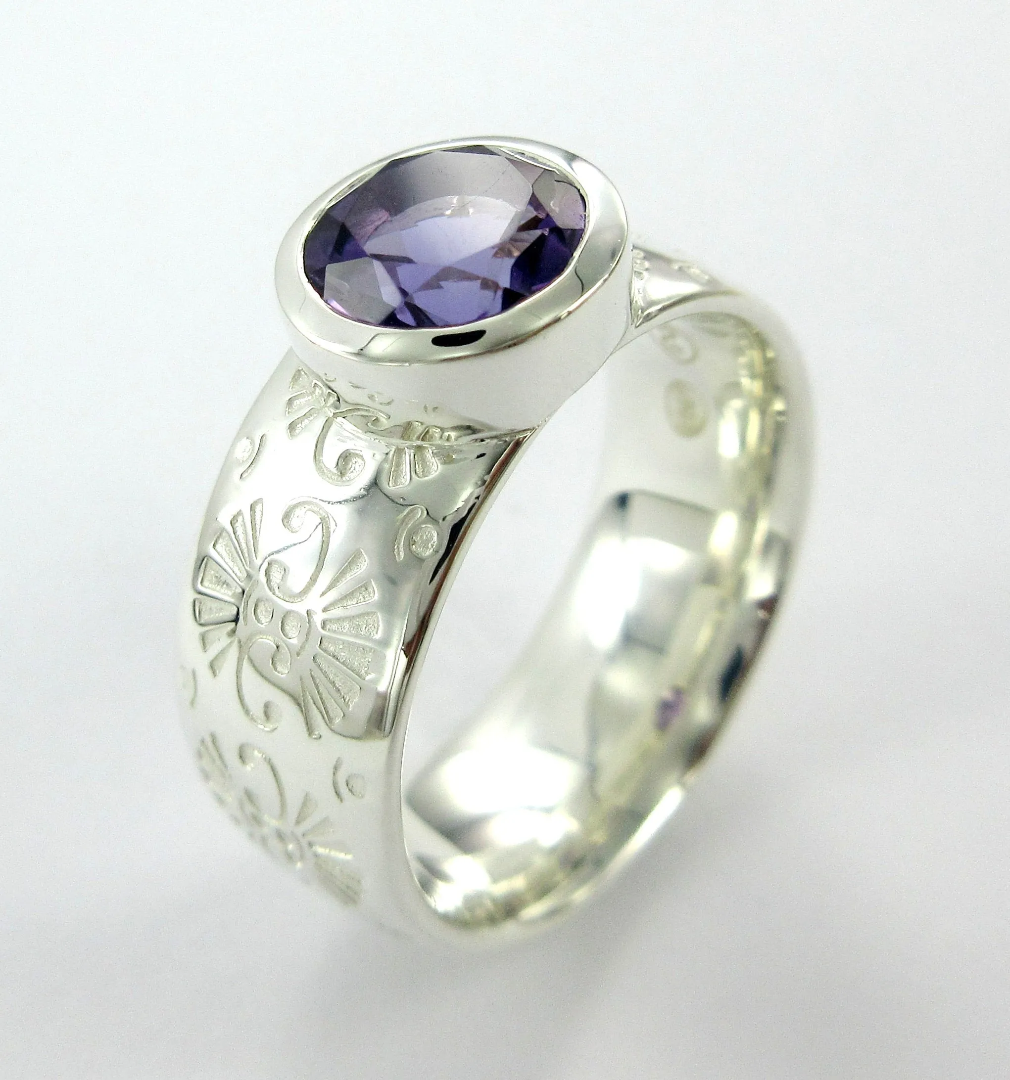 Gemstone Pattern Ring Ai162