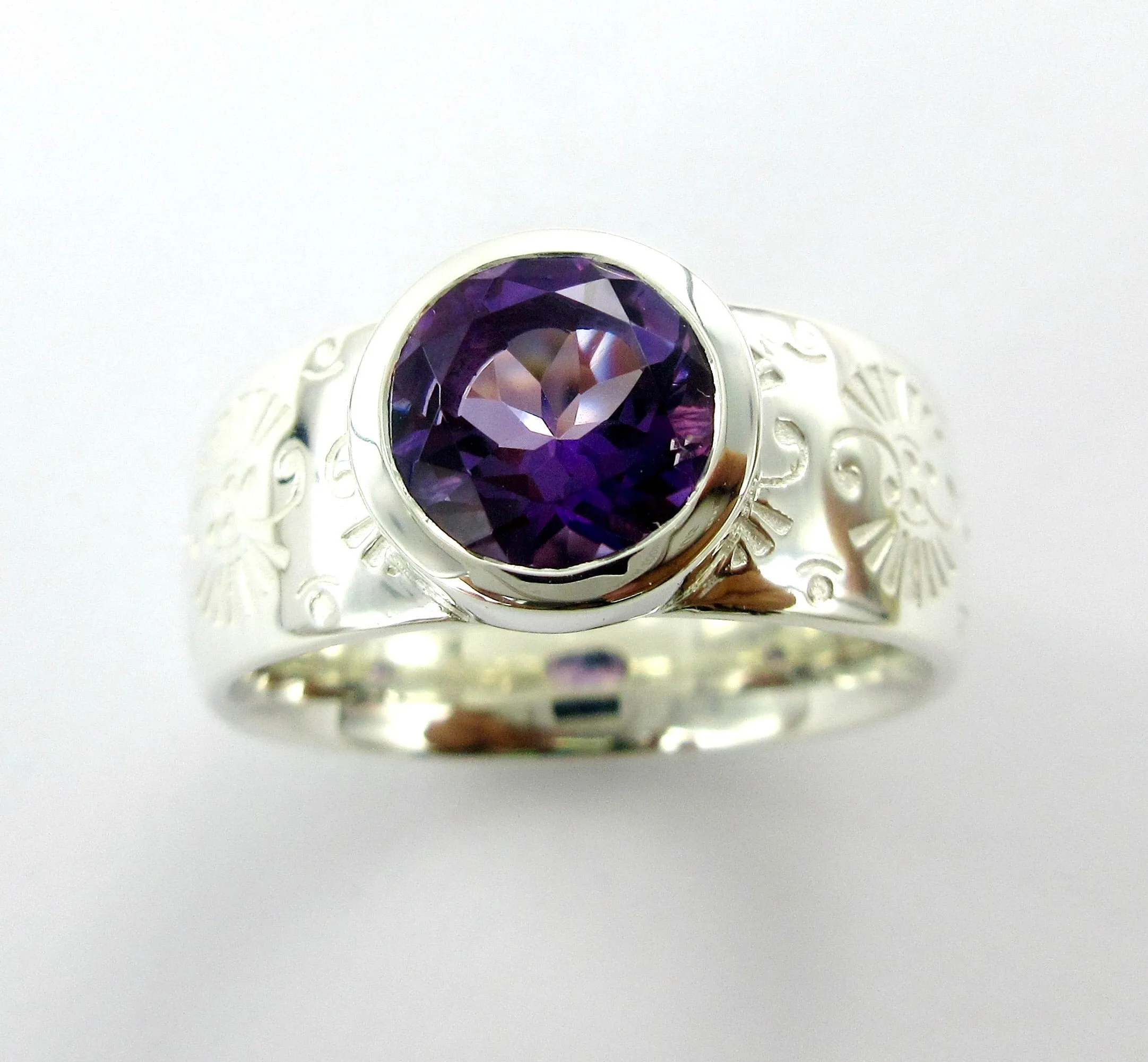 Gemstone Pattern Ring Ai162