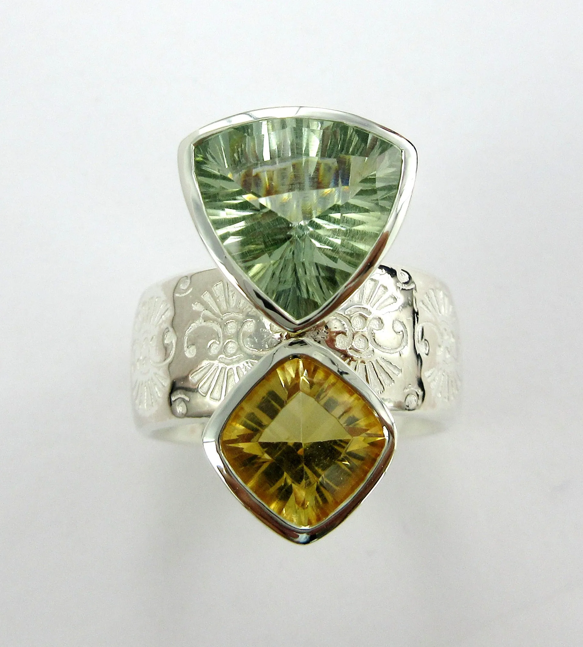 Gemstone Pattern Ring Ai162