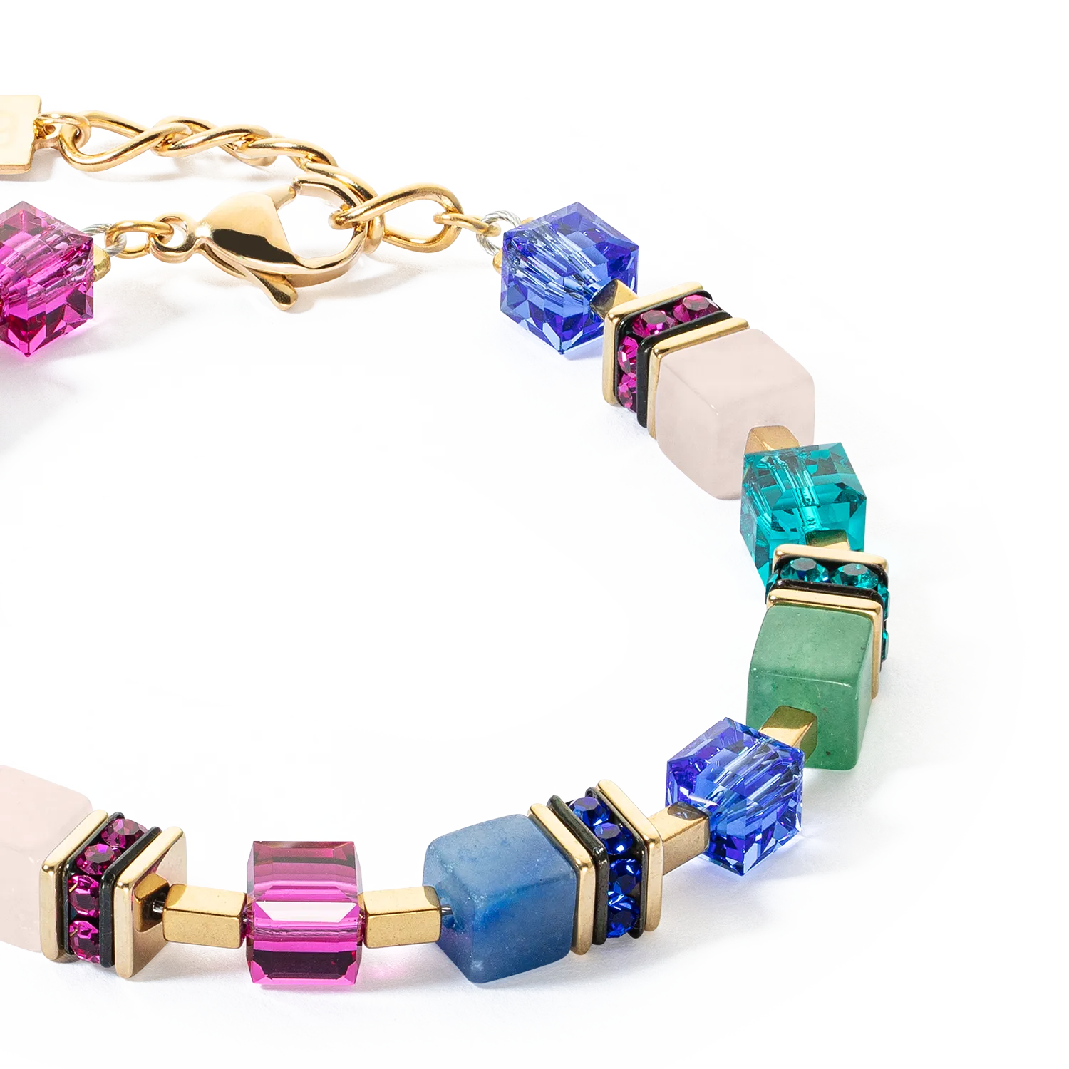 GeoCUBE® Precious Statement bracelet gold-multicolour